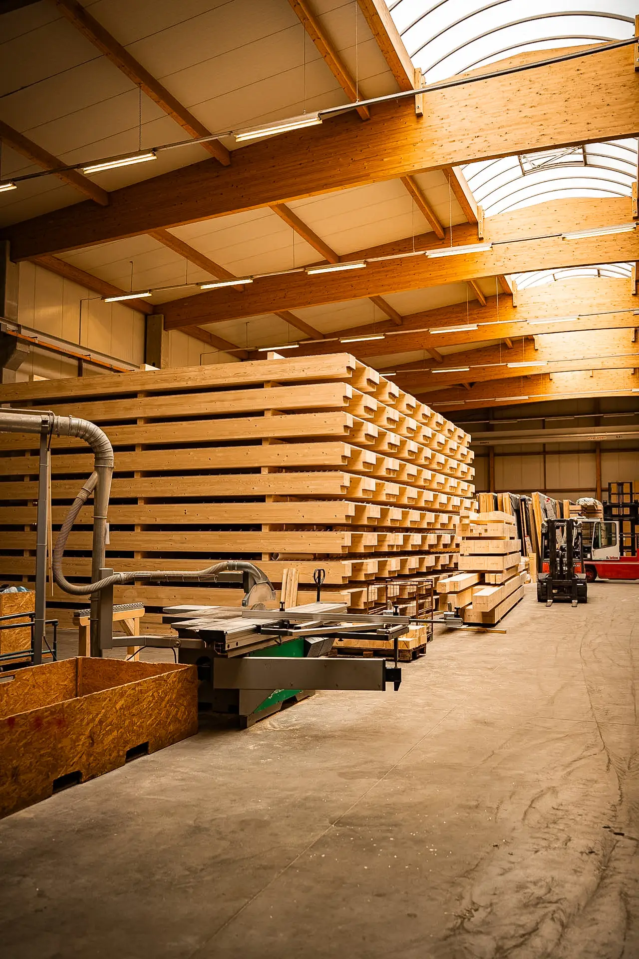 WOCON Holzbau Baustelle Fortschritt