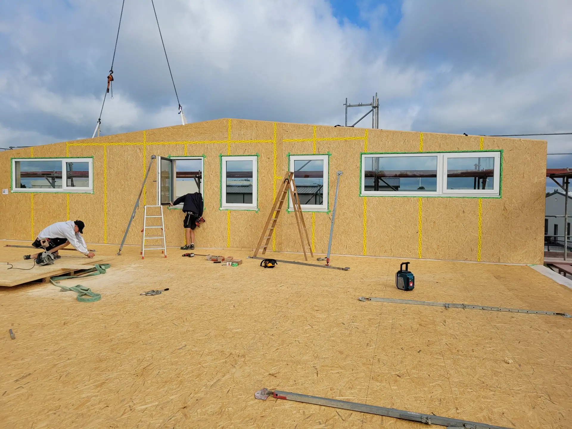 WOCON Holzkonstruktion Baufortschritt
