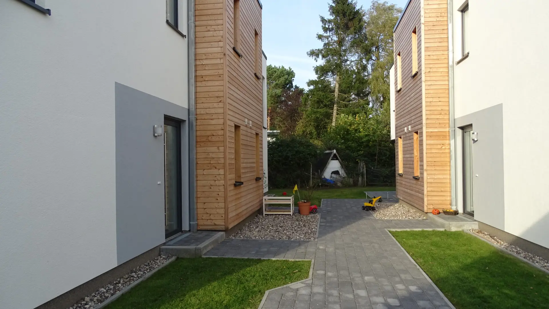 Doppelhaus in Elmenhorst – WOCON Holzbau